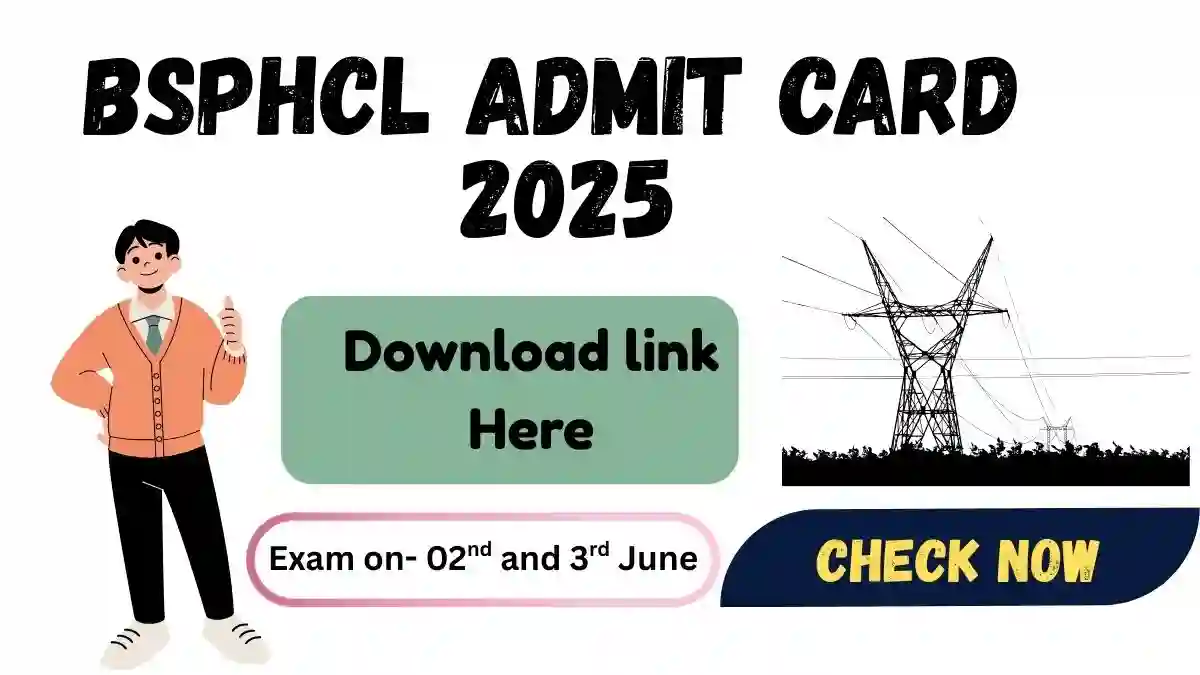 BSPHCL Admit Card 2025