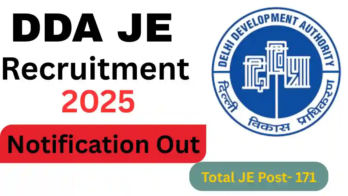 DDA JE Recruitment 2025