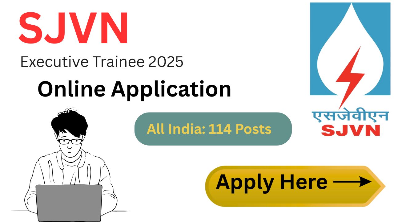 sjvn executive trainee 2025