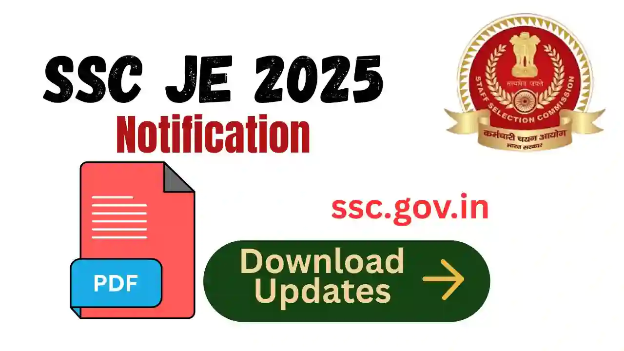 SSC JE 2025 Notification