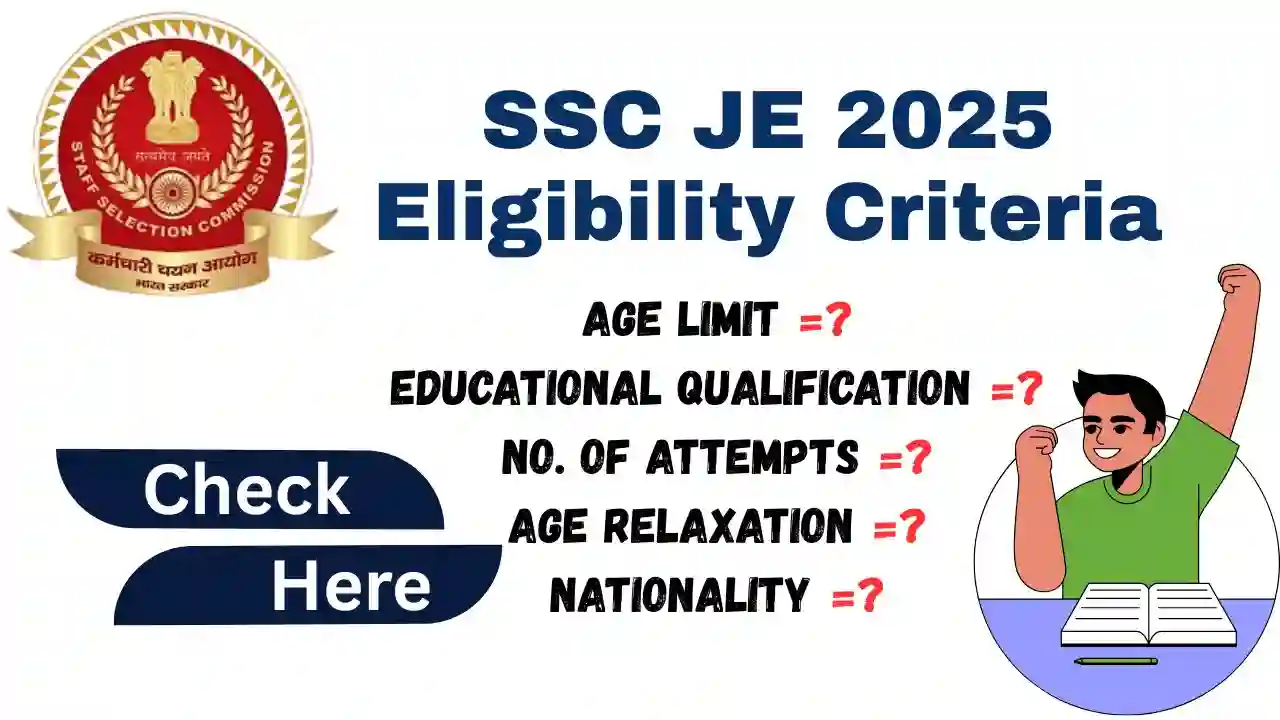 SSC JE Eligibility Criteria 2025