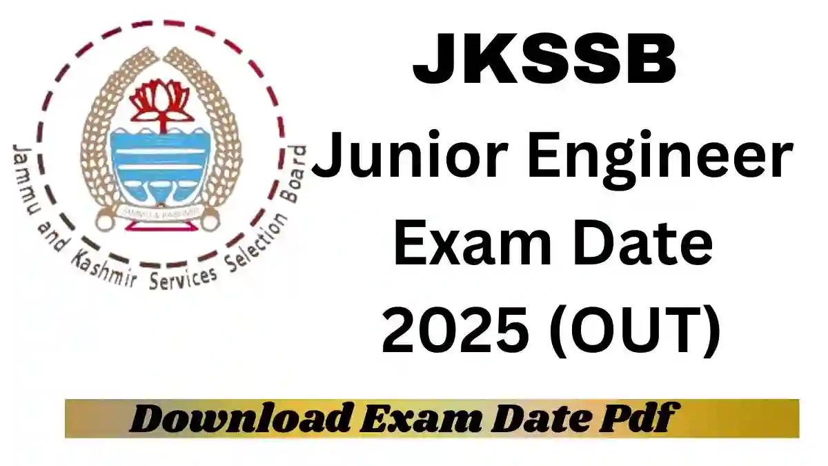JKSSB JE New Exam Date 2025