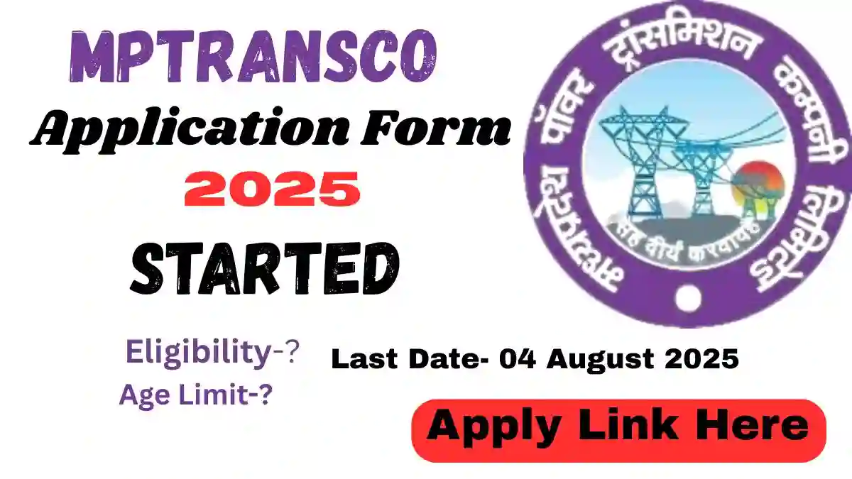 MPTRANSCO Online Application Form 2025